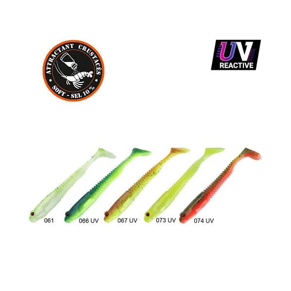 Sakura Gobygo 105 Gummifisch Dark Water Pack 2 105mm - 5 Stk.