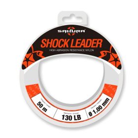   Sakura - SHOCK LEADER CLEAR 50 M - 1.28 mm / 170Lb. Test - Vorfach - Fluorocarbon