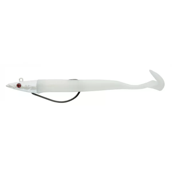 Sakura - SODIUM EEL 110 - 110MM - Jighead 7g - 077 (Pearl White) - Gummiköder