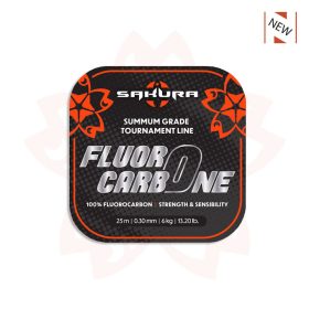   Sakura - FLUOROCARBON - 25 M - 0.35 mm / 7,75 Kg - 17,0 Lb. - Vorfachschnur - Fluorocarbon