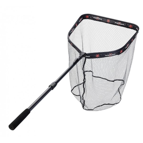 Sakura - Schwimmkescher SAKURA Rubber Mesh M - 60x50x50cm - Kescher mit Netz - Spinnfisch-Kescher