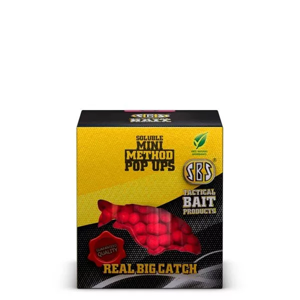 SBS Soluble Mini Method Pop Ups Peach 8-10 Mm 20 G