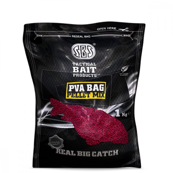 SBS PVA Bag Pellet Mix 1kg Knoblauch