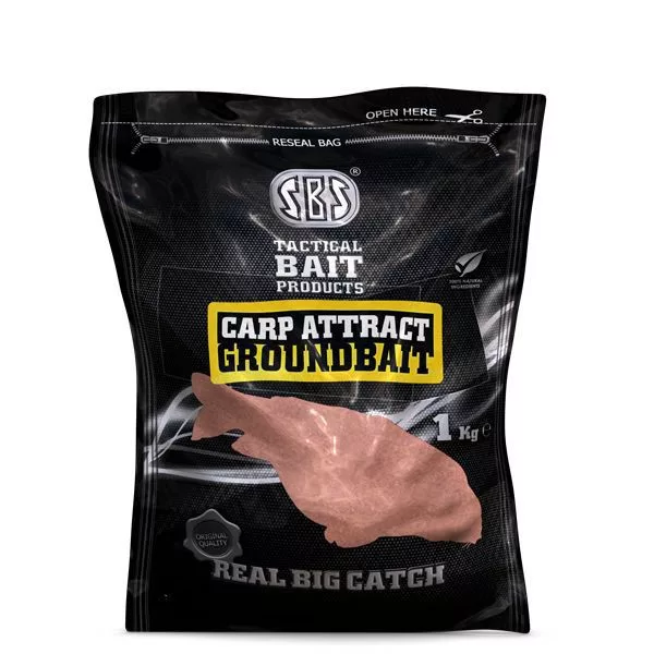 SBS Carp Attract Groundbait Strawberry Jam Futter 1kg