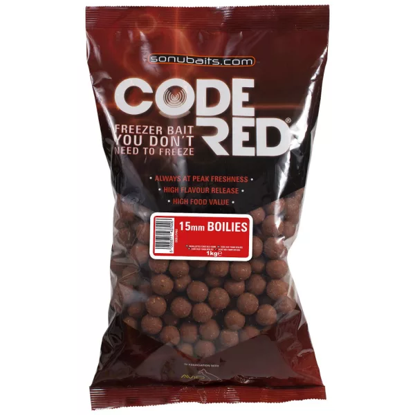 Sonubaits Code Red Boilies 15mm 1kg Boilie