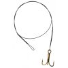 SERT - 7 STRAND TRACE WITH TREBLE HOOK - 60CM - 9KG - Bissfestes Vorfach