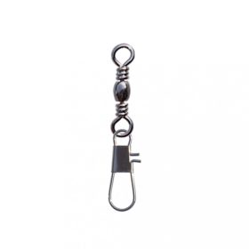   SERT - INTERLOCK SNAP + BARREL SWIVEL BLACK N°8 X10 - Wirbel