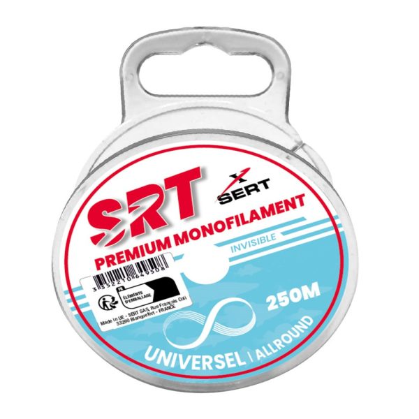 SRT Universal- Invisible Transparent Monofile Schnur 0,45mm 250m 12,6Kg