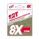 Sert Tresse 8x SRT Moosgrüne Geflochtene Schnur 0,16mm 135m