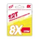 Sert Tresse 8x Srt Fluo Yellow Geflochtene Schnur 0,16mm 135m