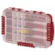 SRT 3076 Rote Wasserdichte Angelgerätebox mit 2 Fächern 35,5x22,5x7,9cm