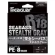 Seaguar R18 Kanzen Seabass Stealth Gray 150m 0,8Gou Geflochtene Hauptschnur