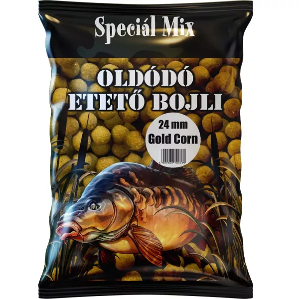 Speciál Mix 24mm Gold Corn Auflösender Futterboilie 1kg