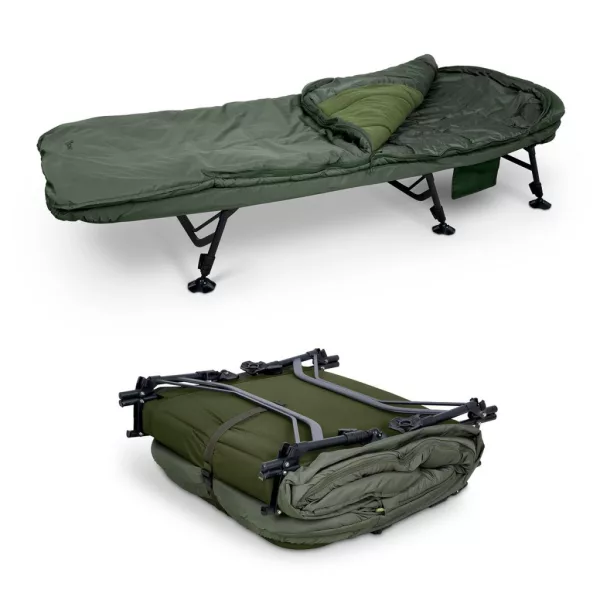 Sonik Bank-Tek 5 Season Sleep System Wide 220x100x62cm Angelbett mit Schlafsack