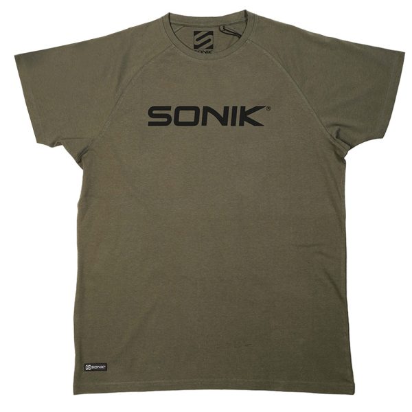 Sonik Raglan Grünes T-Shirt M