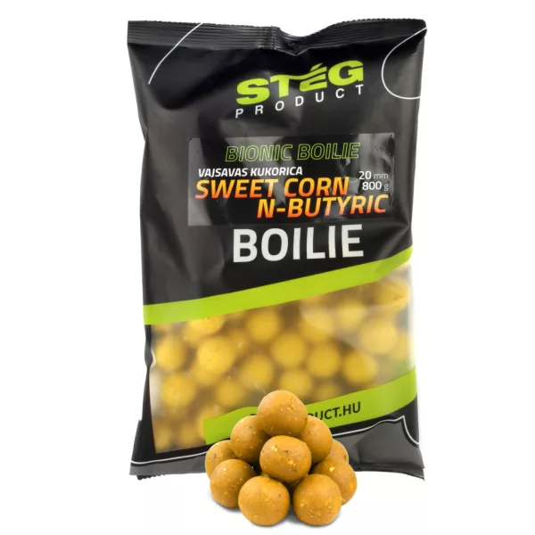 Stég Bionic Boilies 20mm Mais-Buttersäure Futterboilie 800gr