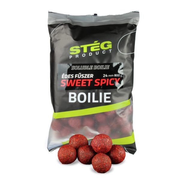 Stég Soluble Boilie Süß Würzig 24mm Futterboilie 800gr