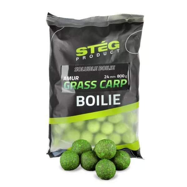 Stég Soluble Boilie Amur-Grasscarp 24mm Futterboilie 800gr