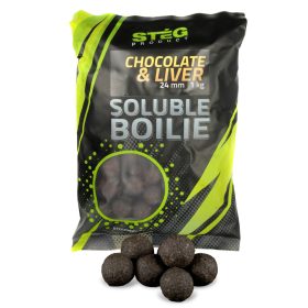 Stég Product Löslich Bojli 24mm Schokolade-Leber 1kg
