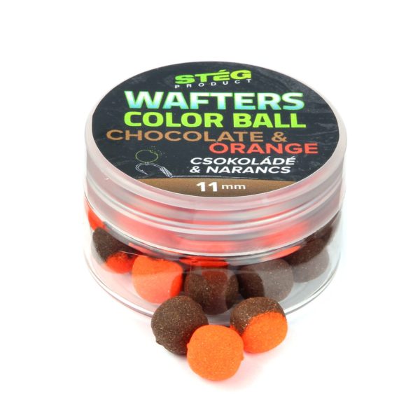 Stég Wafters Color Ball Schoko-Orange 11mm Wafters 15gr
