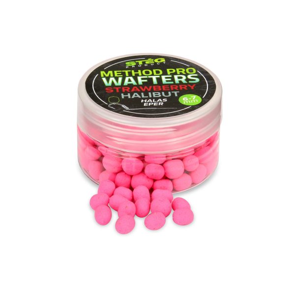 Stég Method Pro Wafters 6-7mm Erdbeer-Heilbutt Wafters 15gr