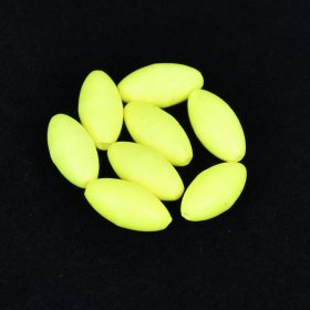   Sunset - BEADS FLOATING OVAL FLUO YELLOW 7x15mm X20 - Stopper