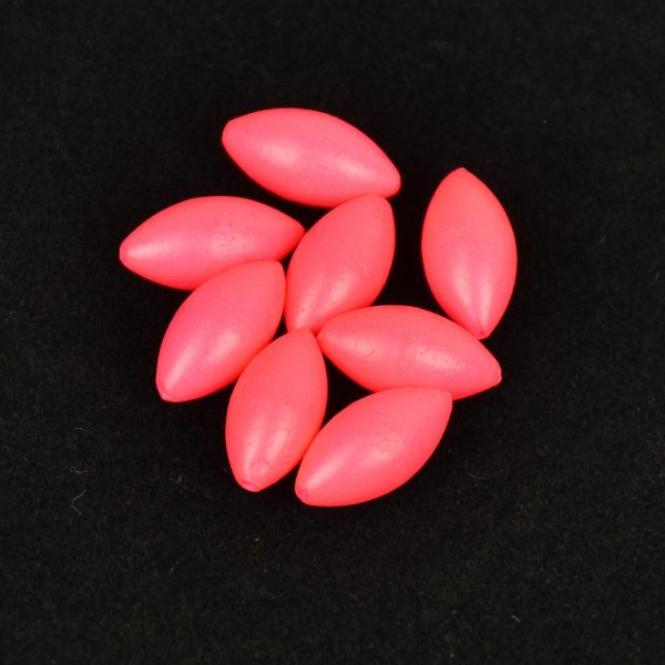 Sunset - BEADS FLOATING OVAL FLUO PINK 5x10mm X20 - Stopper