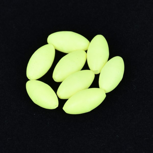 Sunset - BEADS FLOATING OVAL LUMINOUS GREEN 5x10mm X20 - Stopper
