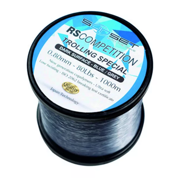 Sunset Nylon RS Competition Trolling Dark Surface 0,8mm 1000m Monofil Hauptschnur
