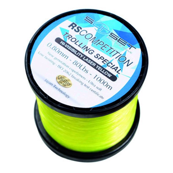 Sunset Nylon RS Competition Trolling Hi-Visibility 0,9mm 1000m Monofil Hauptschnur