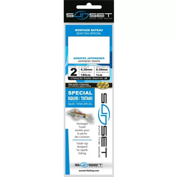 Sunset Boat Rig RS Competition Special Tataki 2 Snaps Meeresmontage 2 Stk.