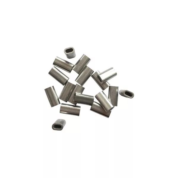 Sunset Aluminium Oval Sleeve ST-S-6029 1,8x3,6x18mm Crimphülse 20 Stk.