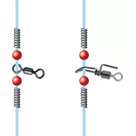   Sunset Stainless Steel Locking Spring mit Silikonschutzhülle L 1m