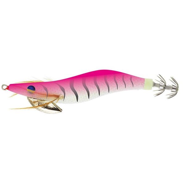 Sunset Sunsquid Bad Gambas Zebra Pink 9,5cm 15,2gr Sinking Squid Jig