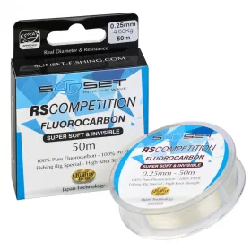   Sunset - FLUOROCARBON SUPER WEICH RS COMPETITION 0,18mm 50M - Monofile Schnur