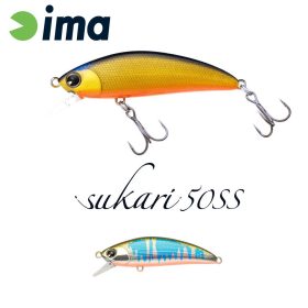 Ima Sukari 50SS 5cm 5gr 116 Oikawa Orange Berry Wobbler