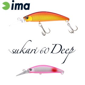 Ima Sukari 60 Deep 6cm 8gr 013 Red Spot Pink Wobbler
