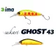 Ima Sukari Ghost 43SU 4,3cm 2,4gr 002 Gold Black Wobbler
