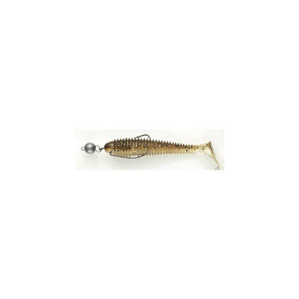 Swimy Cheburashka Galfion Fat Shad Rig Gummifisch K050 120mm - 10gr - Ready Rig - Cheburashka Blei - Vormontiert