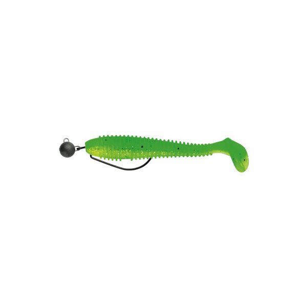 Sakura Cheburashka Galfion Fat Shad Rig Gummifisch K014 95mm - 5gr   - Ready Rig - Cheburashka Blei - Vormontiert