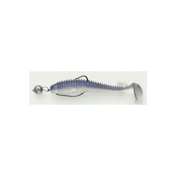 Swimy Cheburashka Galfion Fat Shad Rig Gummifisch K05 95mm - 5gr - Ready Rig - Cheburashka Blei - Vormontiert