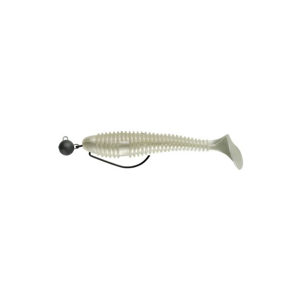 Swimy Cheburashka Galfion Fat Shad Rig Gummifisch PW 95mm - 5gr - Fertiges Rig - Cheburashka Blei - Vormontiert