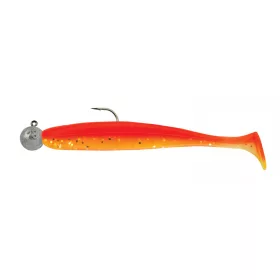   SWIMY Pompei Shad mit Jigkopf Gummifisch K040 75mm - 5gr - Ready Rig