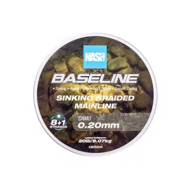   Nash Baseline Sinking Camo 0.20mm 1200m Geflochtene Hauptschnur