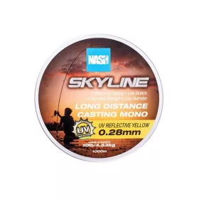 Nash Skyline Mono UV Gelb 0,28mm 1000m Monofile Hauptschnur
