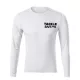 TackleBait Langarm-T-Shirt mit Logo, Weiß S