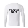 TackleBait Langarm-T-Shirt mit Logo, Weiß S