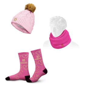   Delphin Queen Téli Meleg Szett - sapka, sál, zokni csomagban