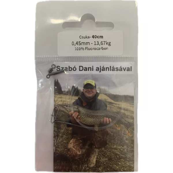 Dani Fluorocarbon Vorfach Hecht 0,45mm 13,670kg 40cm