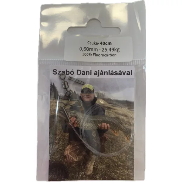 Dani Fluorocarbon-Vorfach Hecht 0,60mm 25,49kg 40cm